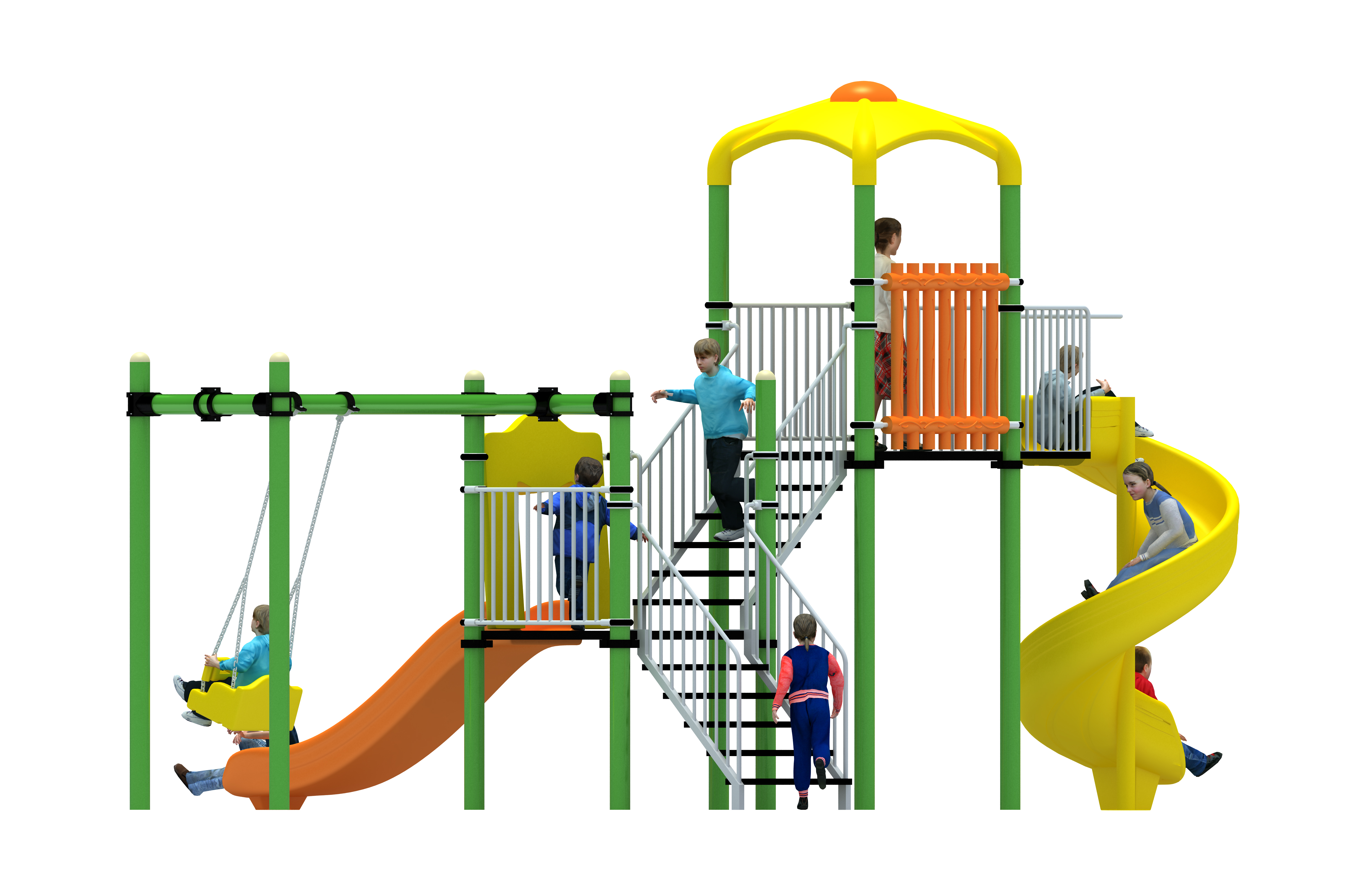 Klasik Seri Oyun Grubu B-PRK-01 PRK-03 | Metal Oyun Grupları | Erse Kent Mobilyaları